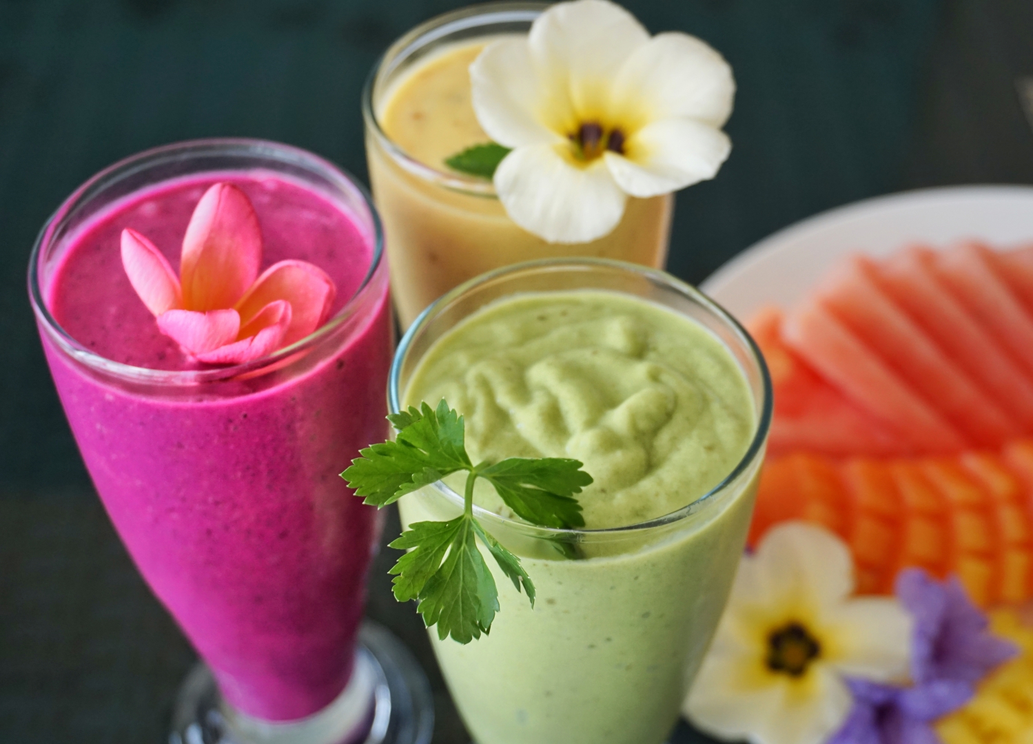 Variety of juices