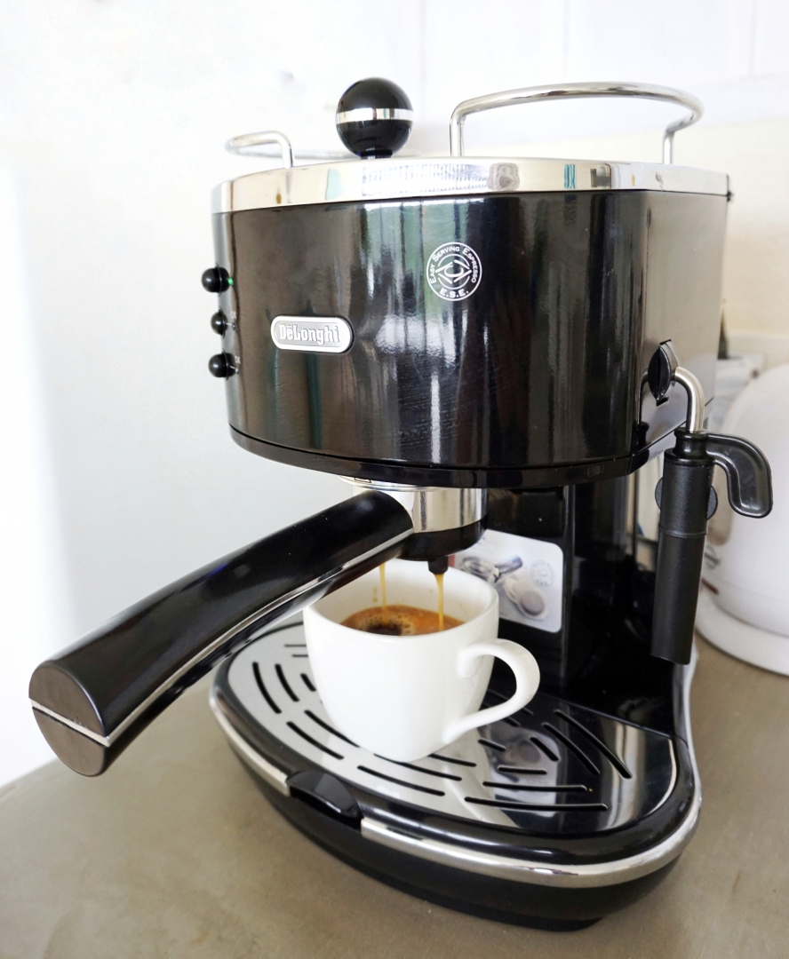 Freshly brewed coffee