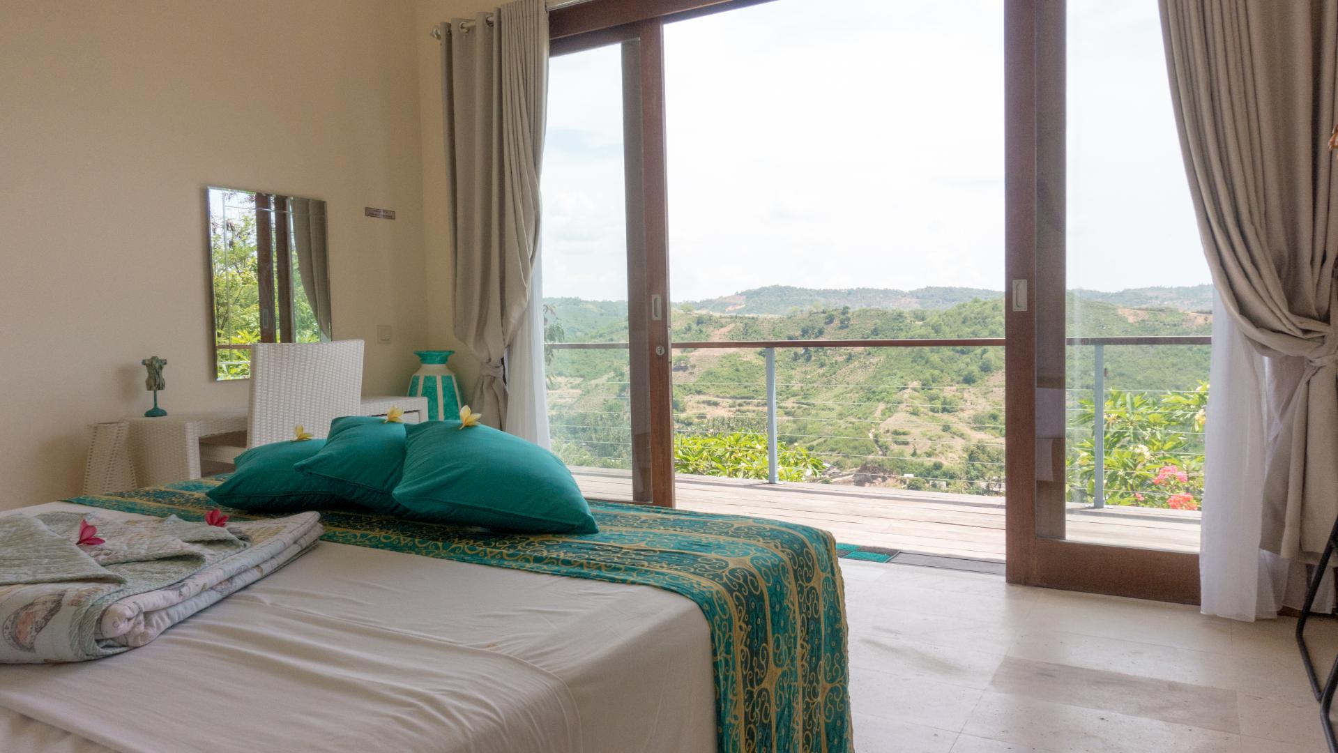 A room with a view of South Lombok hills