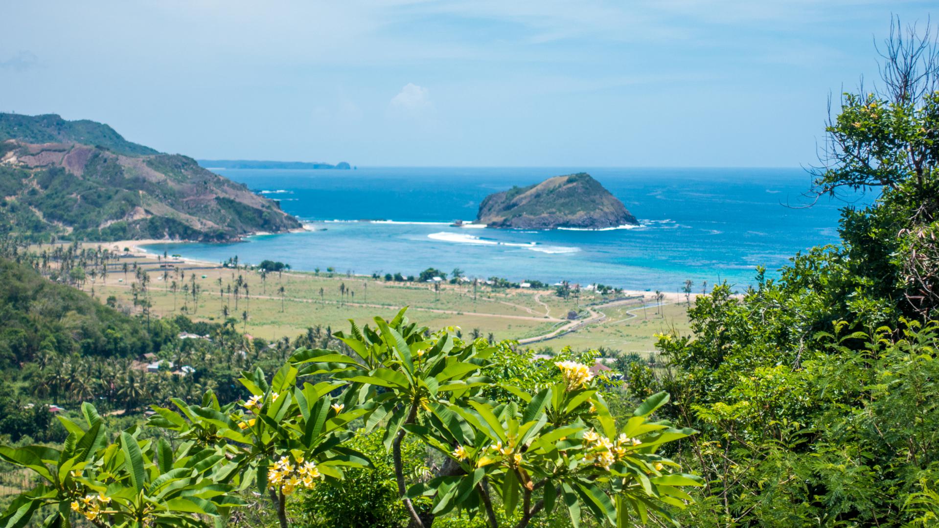 South Lombok beach view from Villa Atas Pelangi