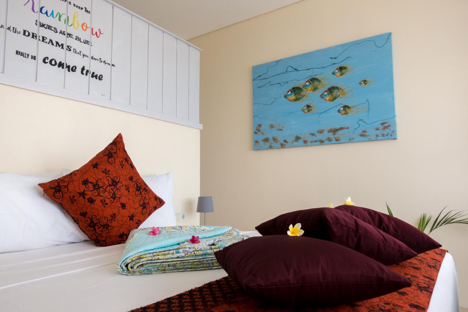Art in the master bedroom
