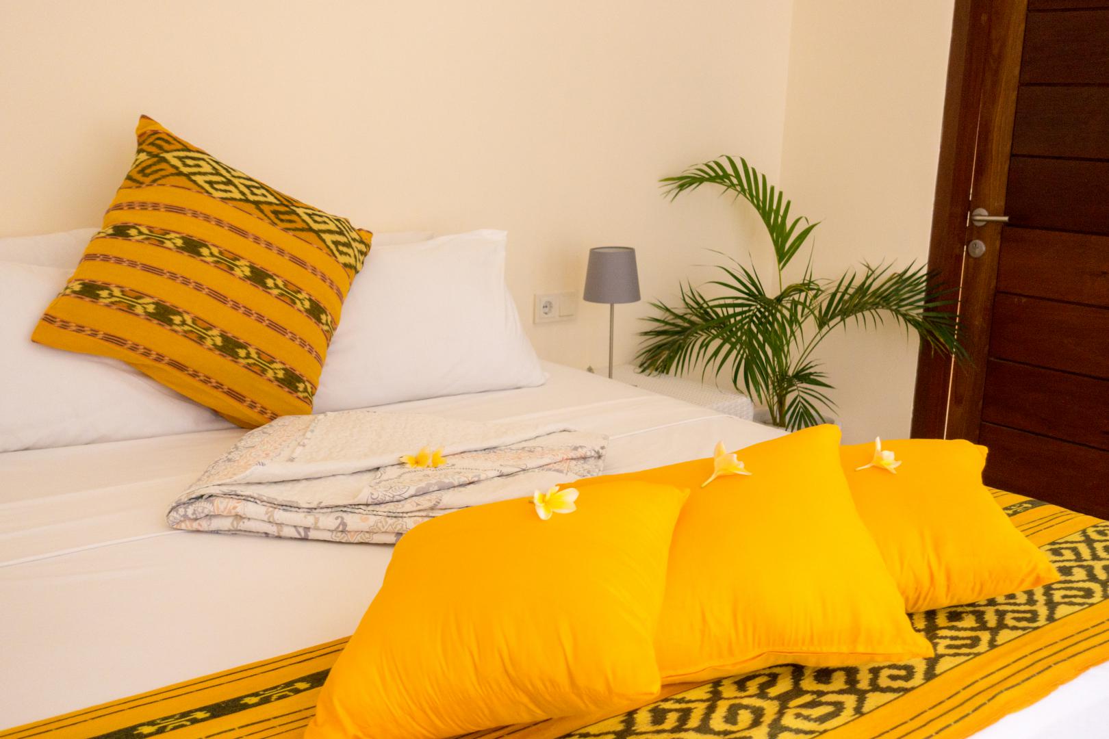 Beautifully coloured bed