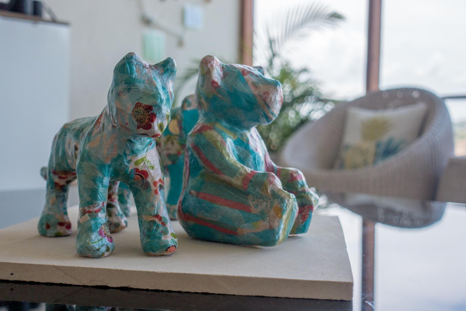 Art on the living room table