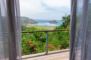 Amazing view from the bedroom in Villa Atas Pelangi