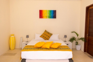Bedroom in the back at Villa Atas Pelangi
