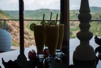 Fresh juices with a extraordinary background